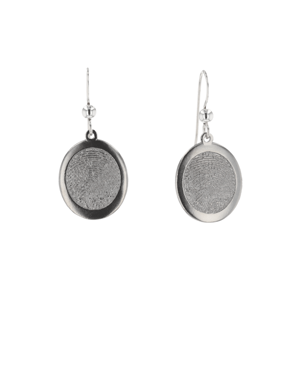 Thumbies silver earrings