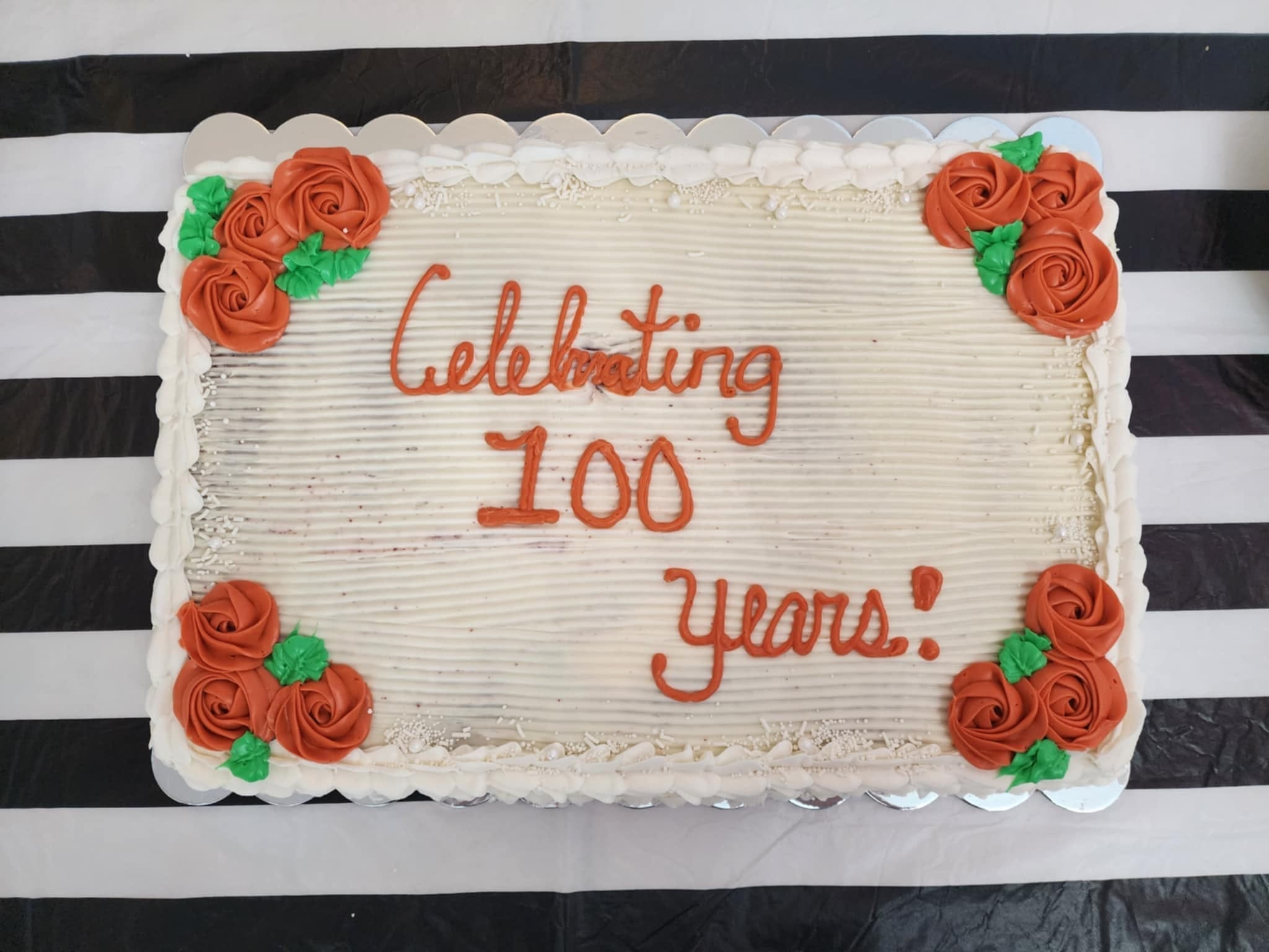 Celebrating 100 years cake